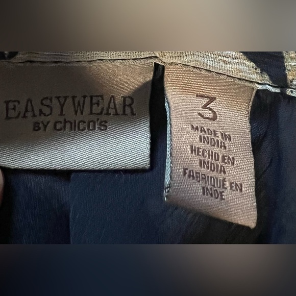 Chicos multi color sheer top size xl - Picture 3 of 6